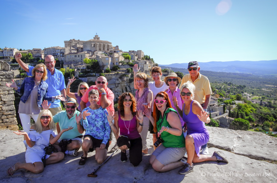 Happy people posing and enjoying their time within Provence Tour Itinerary