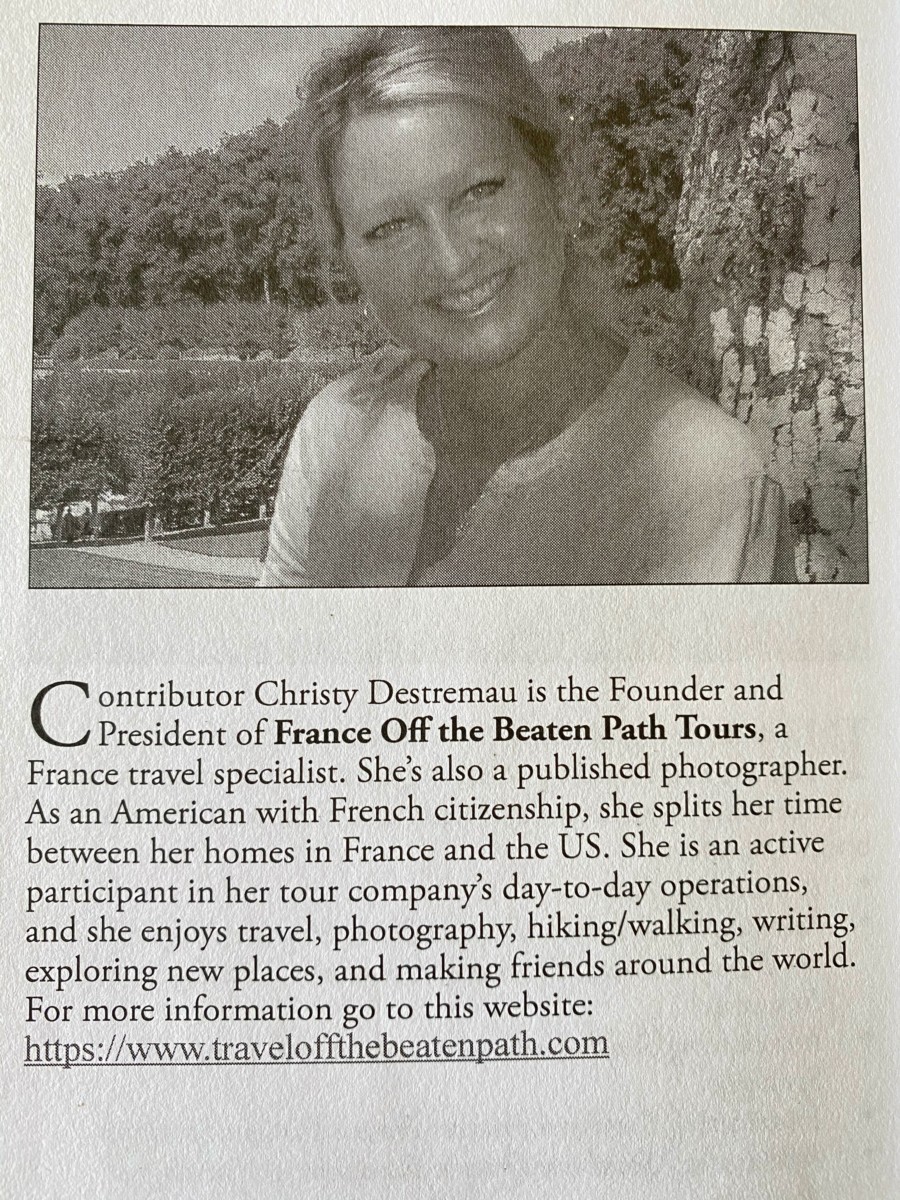 Christy Destremau, founder of France Off the Beaten Path™ featured in French newspapers