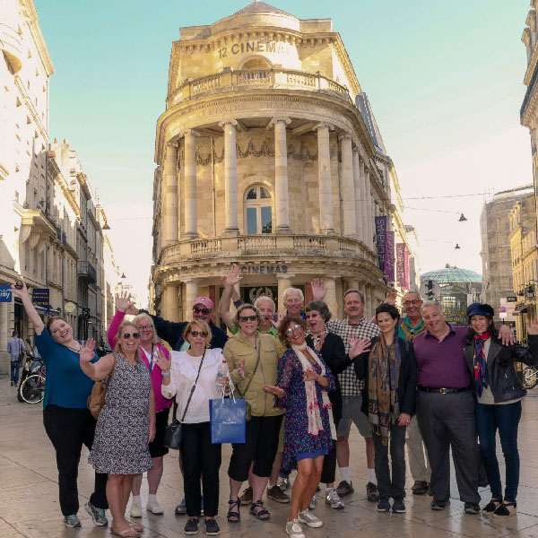 Happy People in old town - Bordeaux Tour Itinerary