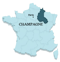 Champagne France Tour map