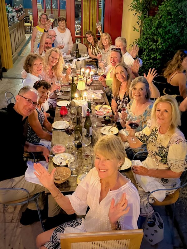 farewell dinner with guests during France Off the Beaten Path Provence tour.