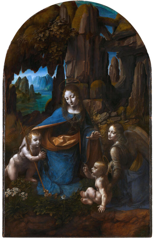 Virgin of the Rocks by Leonardo da Vinci (1483 – 1486)