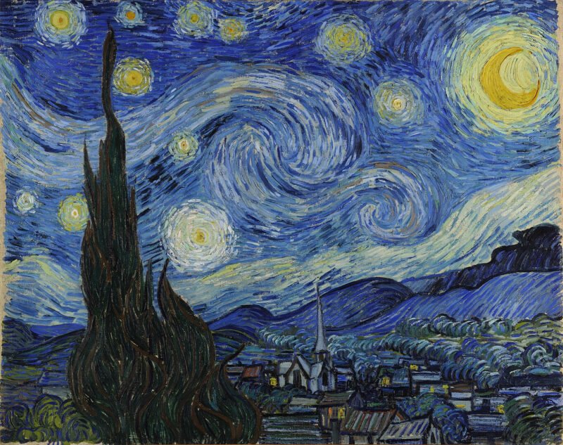 The Starry Night by Van Gogh (1889)