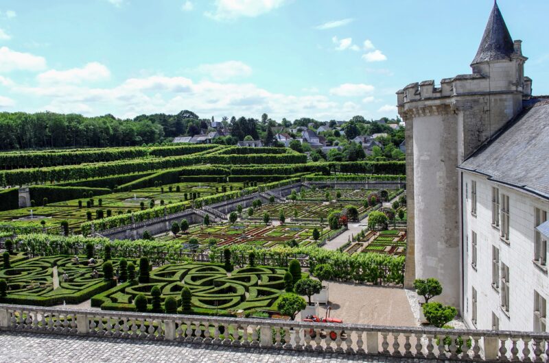 Tour guests visiting Villandry castle and gardens during France Off the Beaten Path Loire Valley Tour.