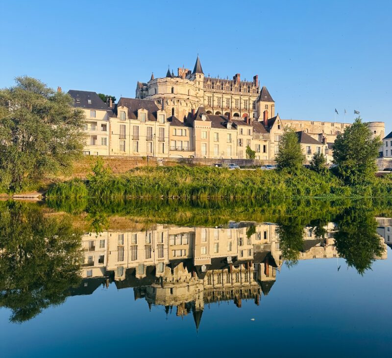 Amboise royal castle reflection
